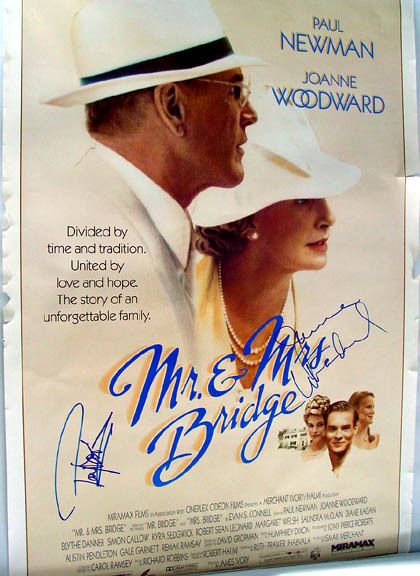 Paul Newman Joanne Woodward Autographed Poster PSA DNA UACC RD COA