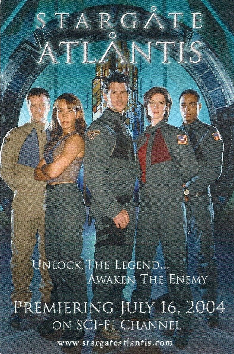  Atlantis Premiering 4x6 Promo Card Joe Flanigan Bonus 5x7 SG 1