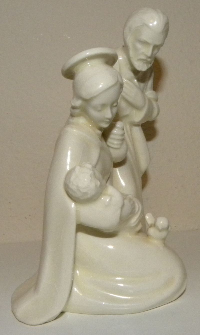 Vintage Goebel HX 252 White Nativity Mary Madonna, Baby Jesus, Joseph