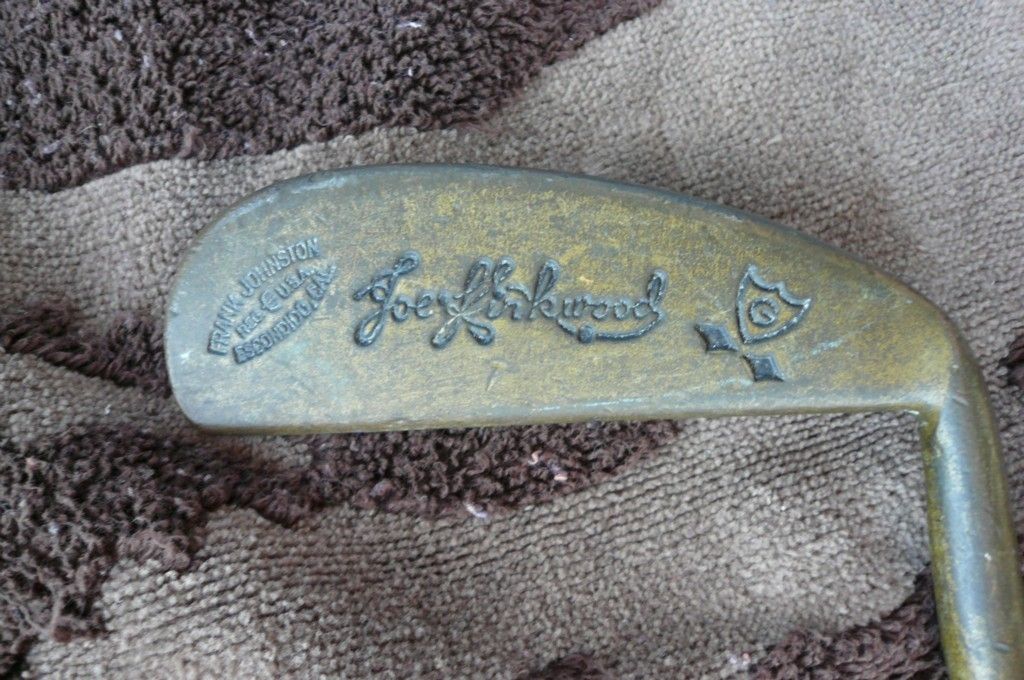 Vintage Frank Johnston Brass Putter Joe Linkwood Model