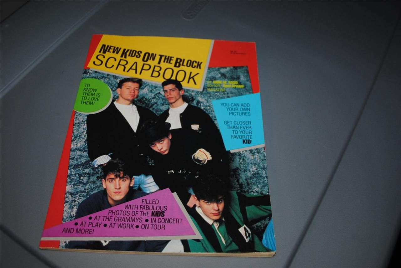  Block Vintage 1990 Picture Srapbook RARE Jordan Joey Donnie Dan