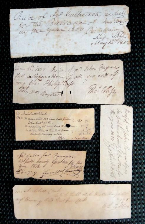 Lot 1800 47 Antique 48pc Handwrit Ephemera Mechklenburg VA Granville