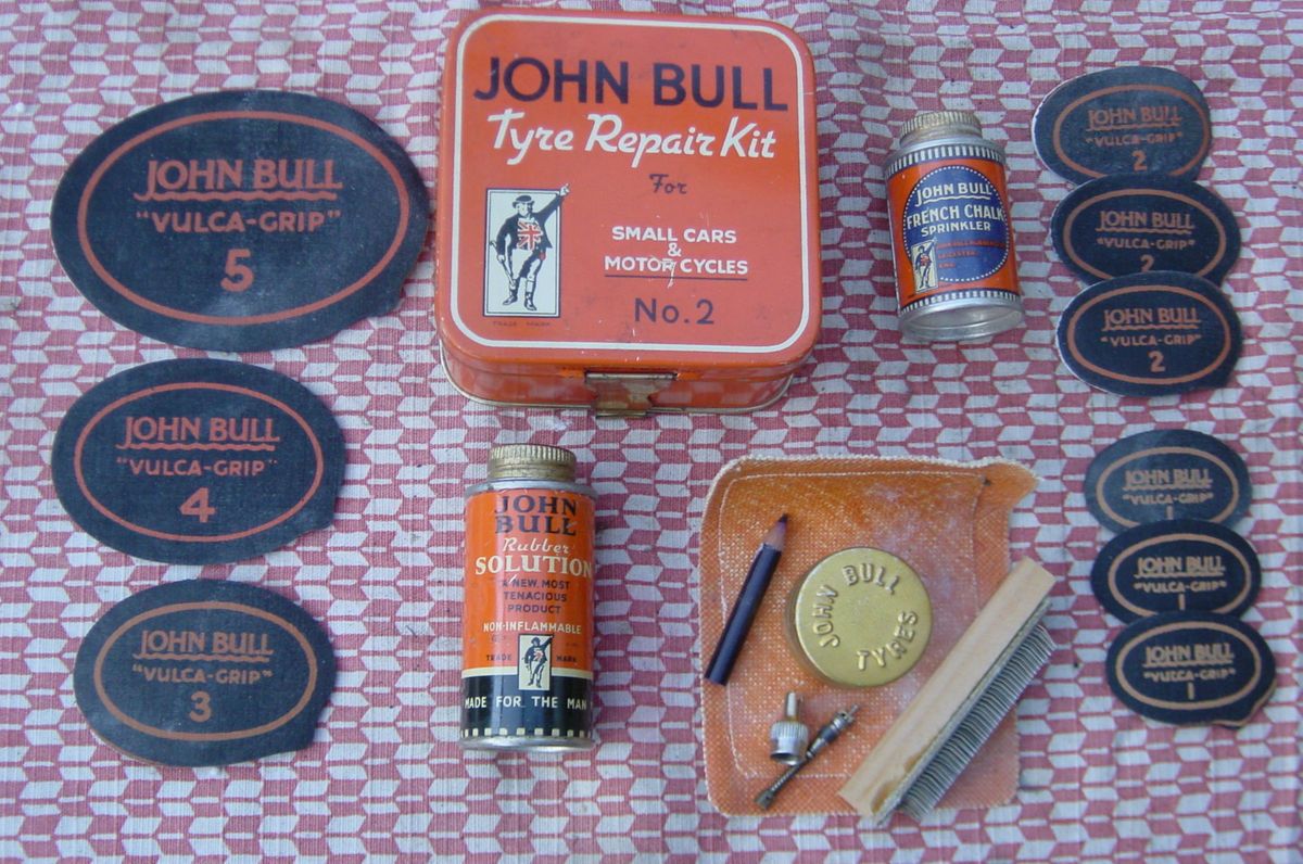 JOHN BULL TYRE REPAIR KIT for SMALL CARS MOTOR CYCLES No 2 TIMEWARP