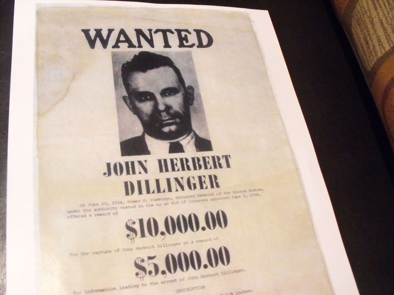 John Dillinger Wanted Poster