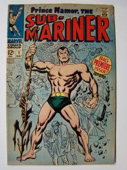 Sub Mariner 1 Origin John Buscema Cover Interior Art 1968 VG FN  