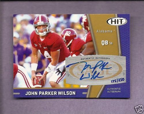 09 Sage Hit Autographs John Parker Wilson Auto RC 250  