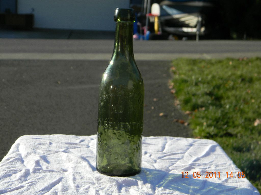 Blob Top Chas Joly No 9 Philadelphia Antique Bottle  