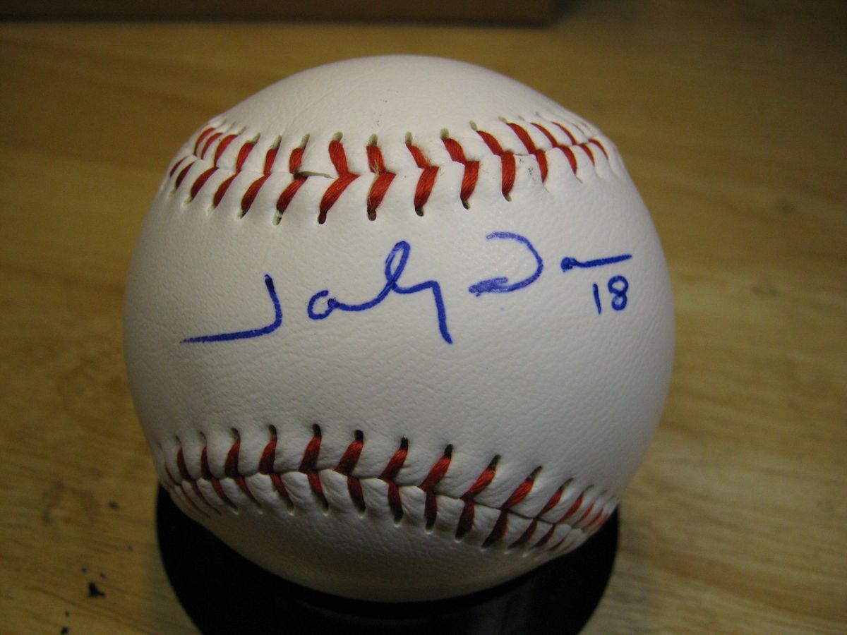 Johnny Damon Signed Baseball 1 Royals Red Sox Yankees A's Tigers Indians COA  