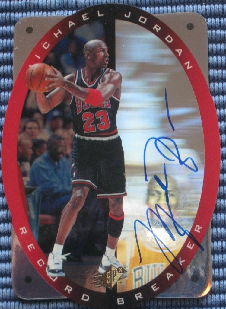 Extremely RARE Signed Michael Jordan Card on PopScreen