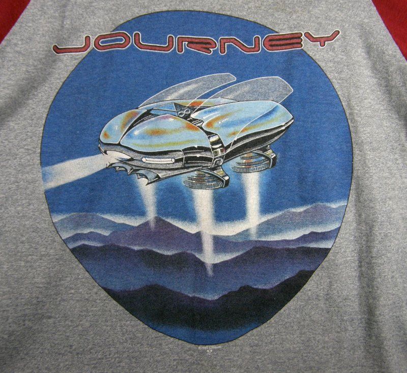 Journey 1982 Escape Tour Shirt Jersey Double Sided Stanley Mouse  