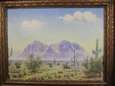 LEWIS W TEEL Texas Southwest OIL PAINTING  