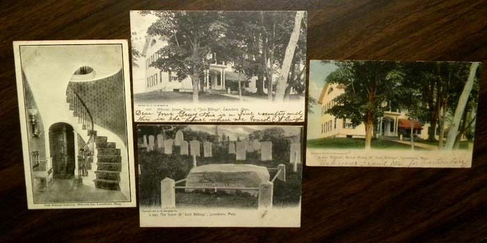 Josh Billings Hillcrest Inn Lanesboro MA 4 Postcards  