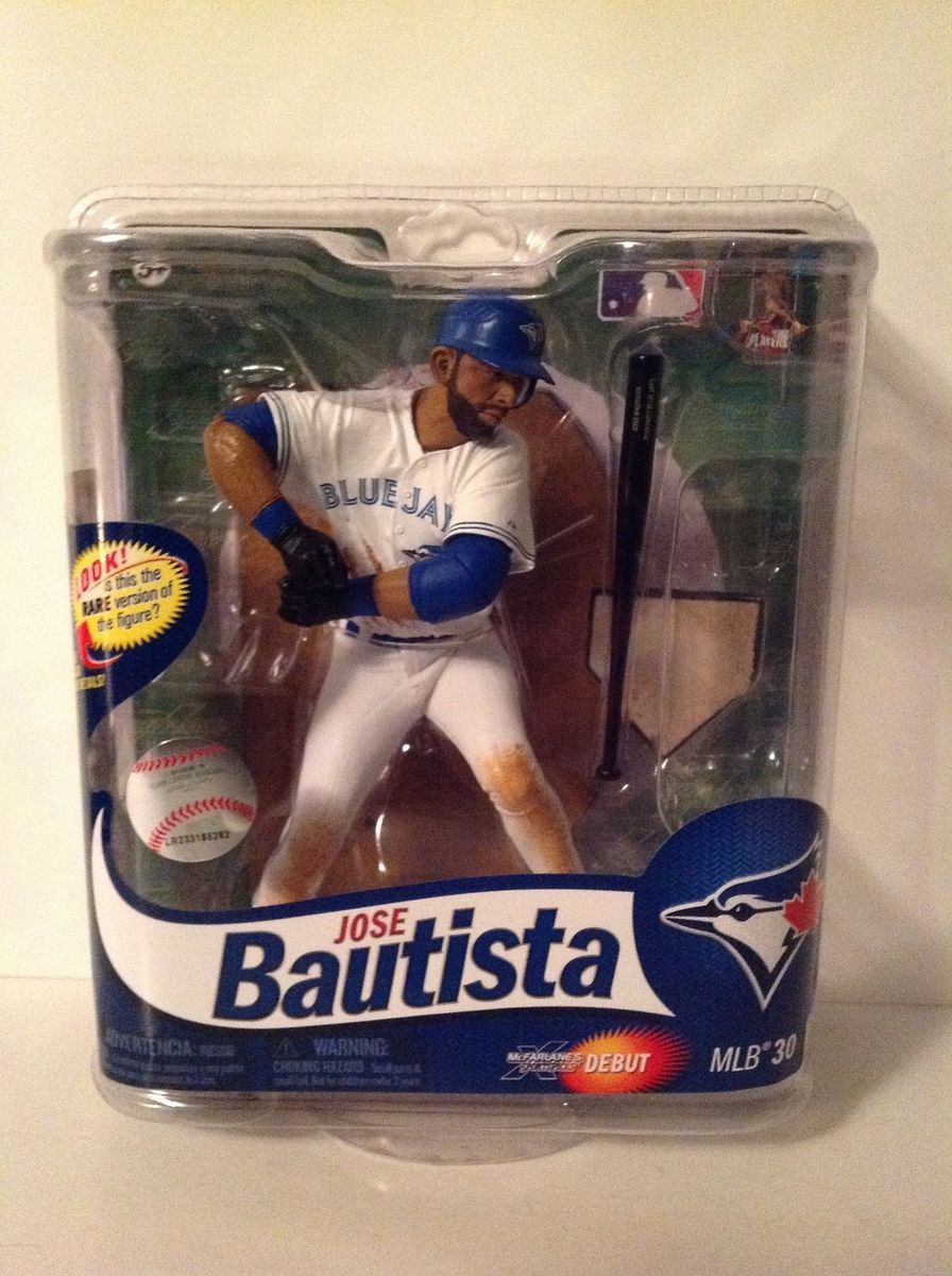 McFarlane MLB 30 Jose Bautista Chase White Jersey New VHTF  