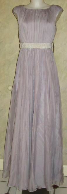JS Collections Pale Lilac Pearl waist Dress GOWN sz 4 225  