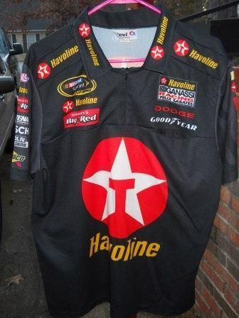 Juan Pablo Montoya Texaco Havoline Ganassi Racing Race Used Pit Crew Shirt L  
