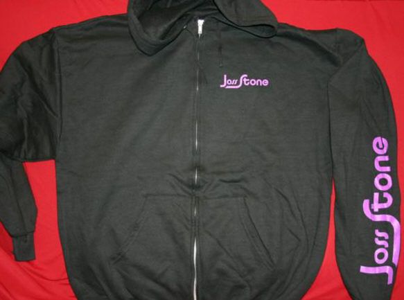 Joss Stone Zipper Hoodie Album Cover Black Size Medium  