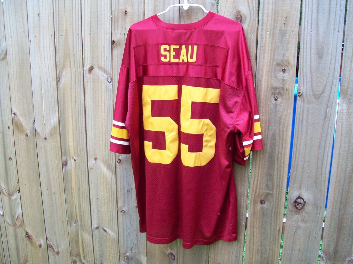 JUNIOR SEAU NIKE FOOTBALL JERSEY SIZE 56 XXL MENS USC TROJANS VINTAGE