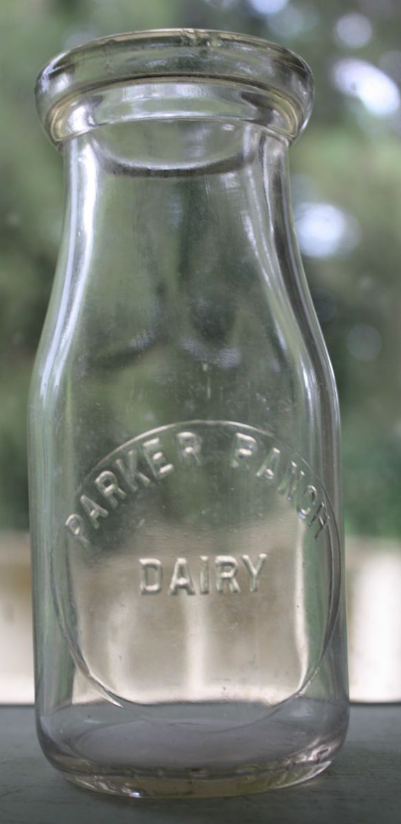 Parker Ranch Dairy Half Pint Kamuela Hawaii Milk Bottle