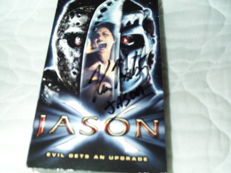 VHS Friday The 13th Horror Kane Hodder Signed 794043562532