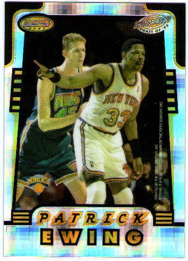 Karl Malone Patrick Ewing 1996 97 Bowmans Best Atomic Refractor Card