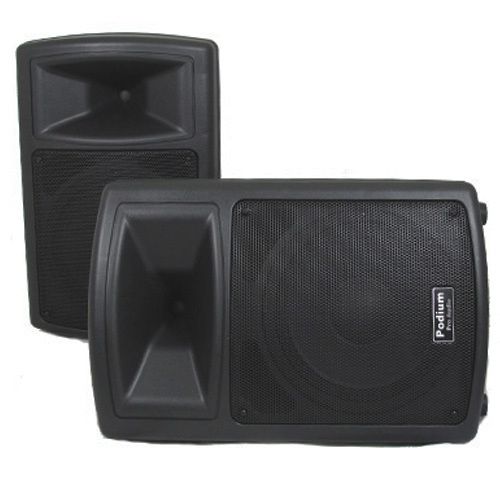 Karaoke Band Amplified 10 Powered DJ Speaker Pair New PP1003A