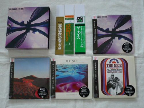 Nice Japan 4 Mini LP SHM CD SS Promo Box OBI Set Keith Emerson