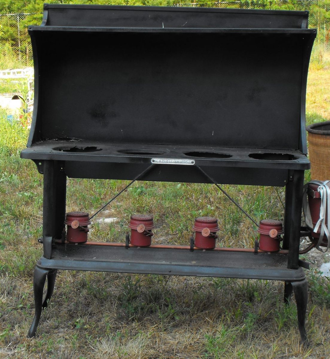 Old 4 Burner Kerosene Cooking Stove New Perfection No 34