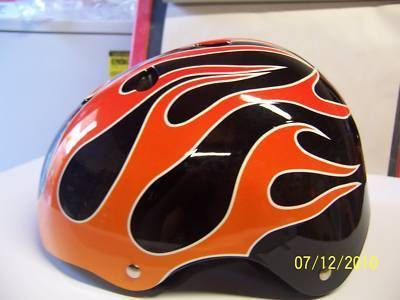 Kids Bicycle Helmet Flame Skateboard Bike New