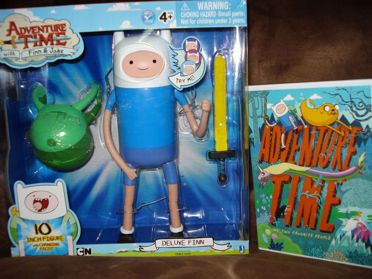 CHILDREN KID ADVENTURE TIME FINN AND & JAKE DVD TOY DOLL FIGURE LOT