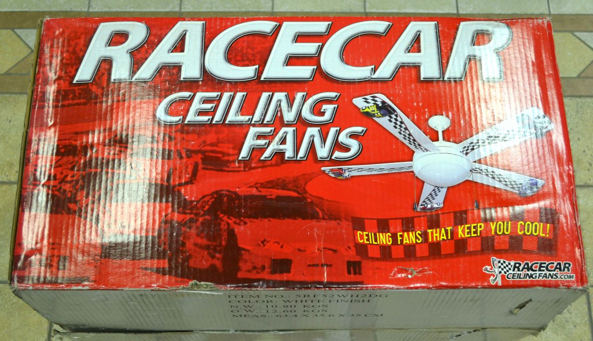 NASCAR Style Racecar Ceiling Fan Kids Love Cars? Someone has a Car