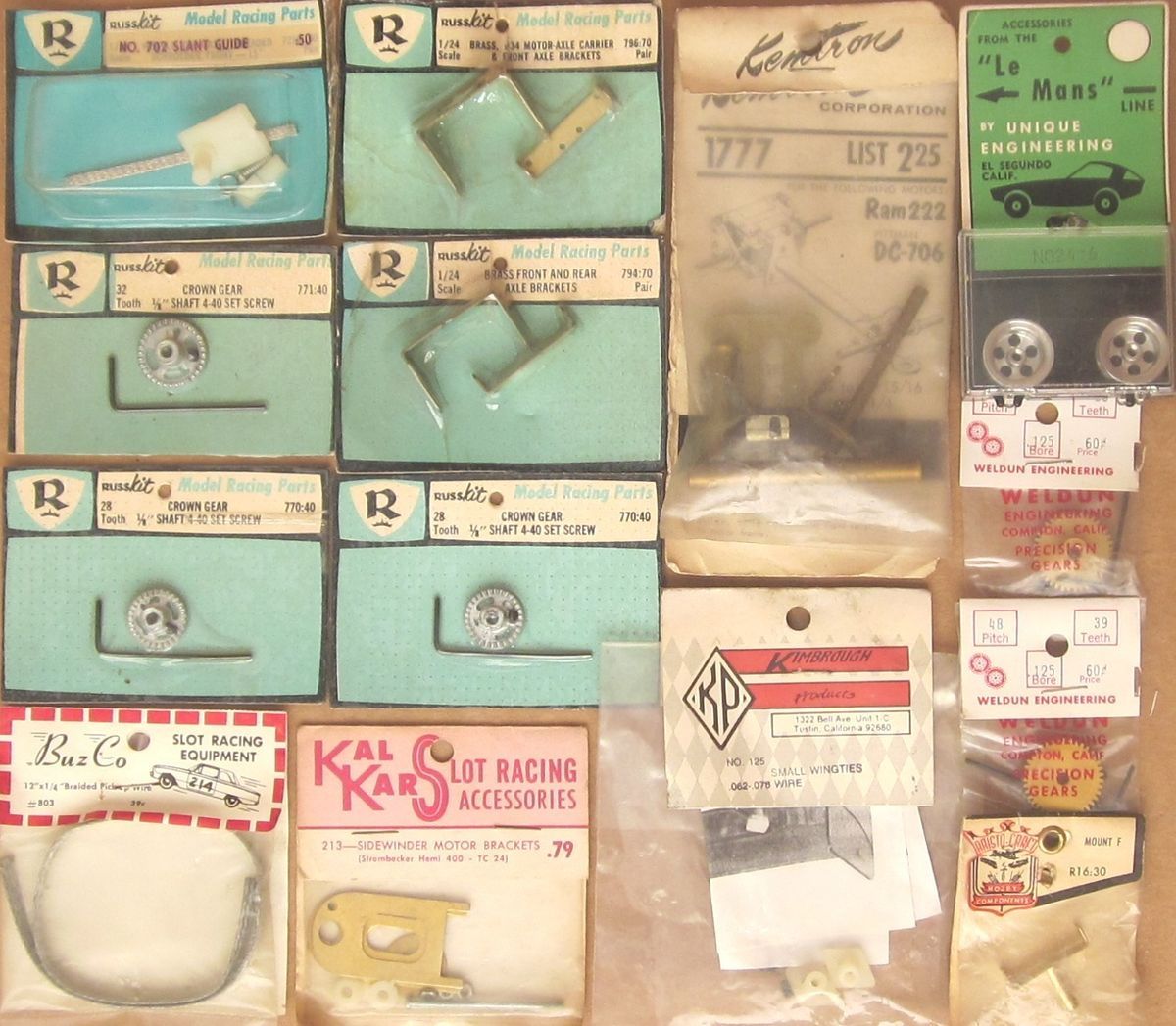  14 VARIOUS 1960s 1 24 SLOT CAR WHEELS PARTS KEMTRON KALKAR KIMBROUGH