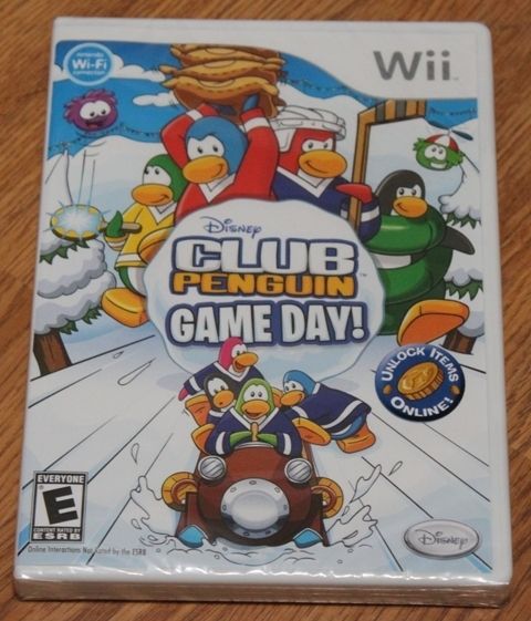 Club Penguin Game Day Wii 2010 New Factory SEALED