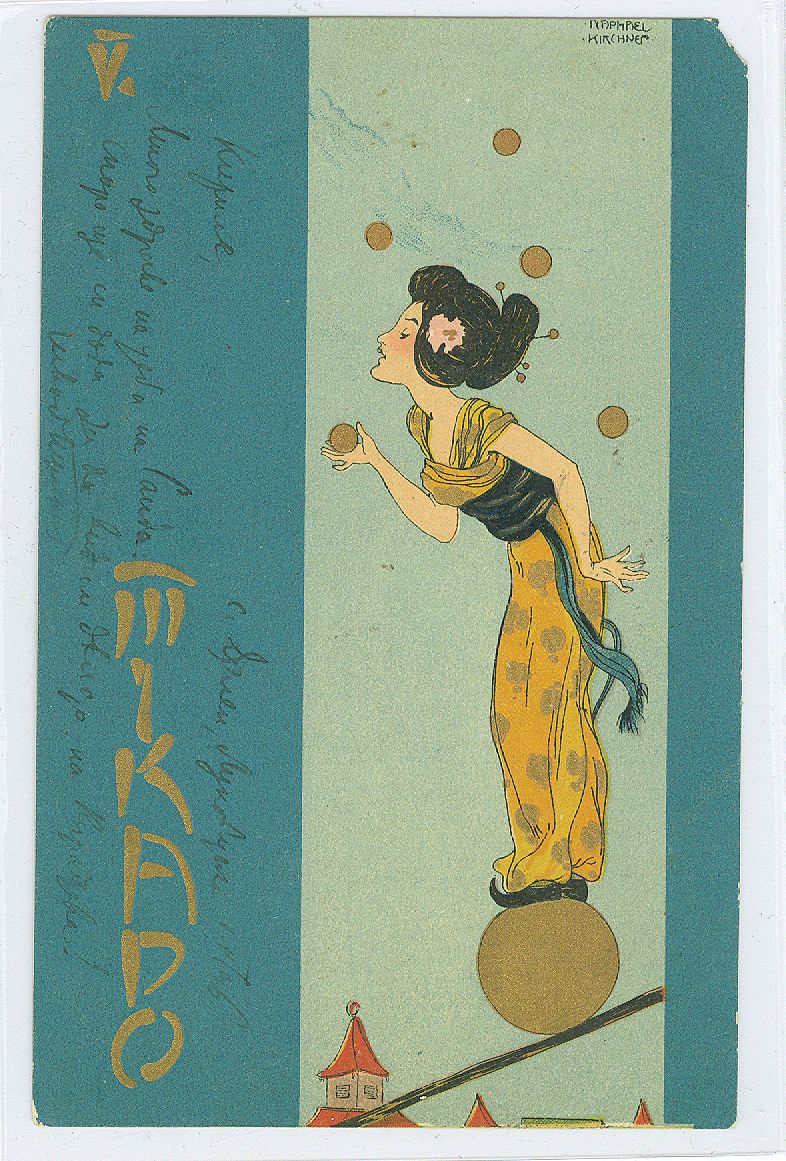 Raphael Kirchner Mikado Very Nice Old Postcard