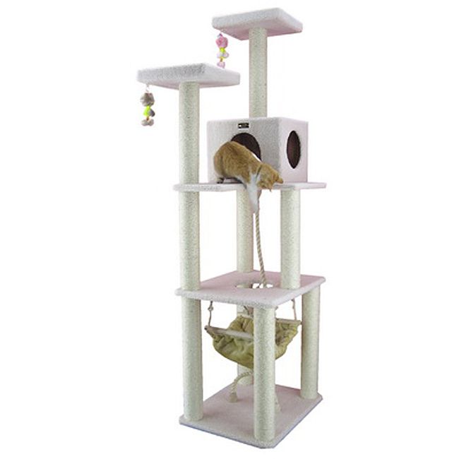 Armarkat Kitty Cat Treehouse Condo Hammock Bed Scratching Post ~ B7301