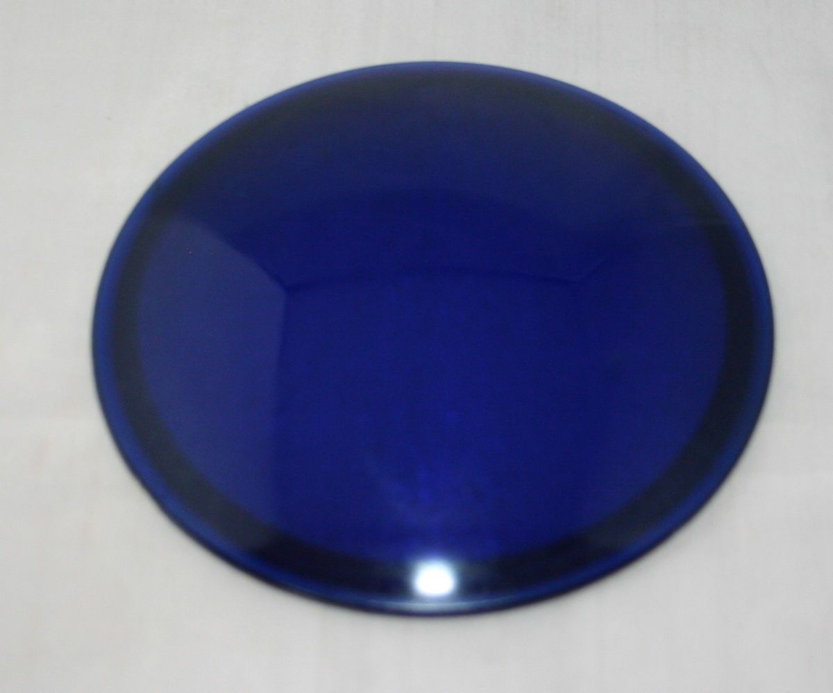 Kopp Cobalt Blue Lens 5 inch 4 7 8 Dutch Listing for Lamps Lighting