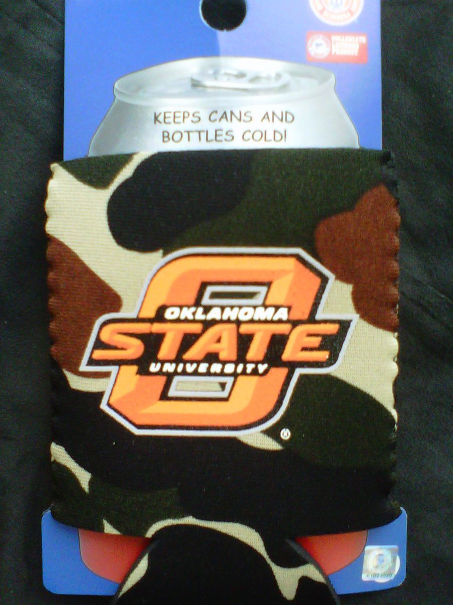 OKLAHOMA STATE COWBOYS NEW CAMO standard CAN koozie coozie by Kolder