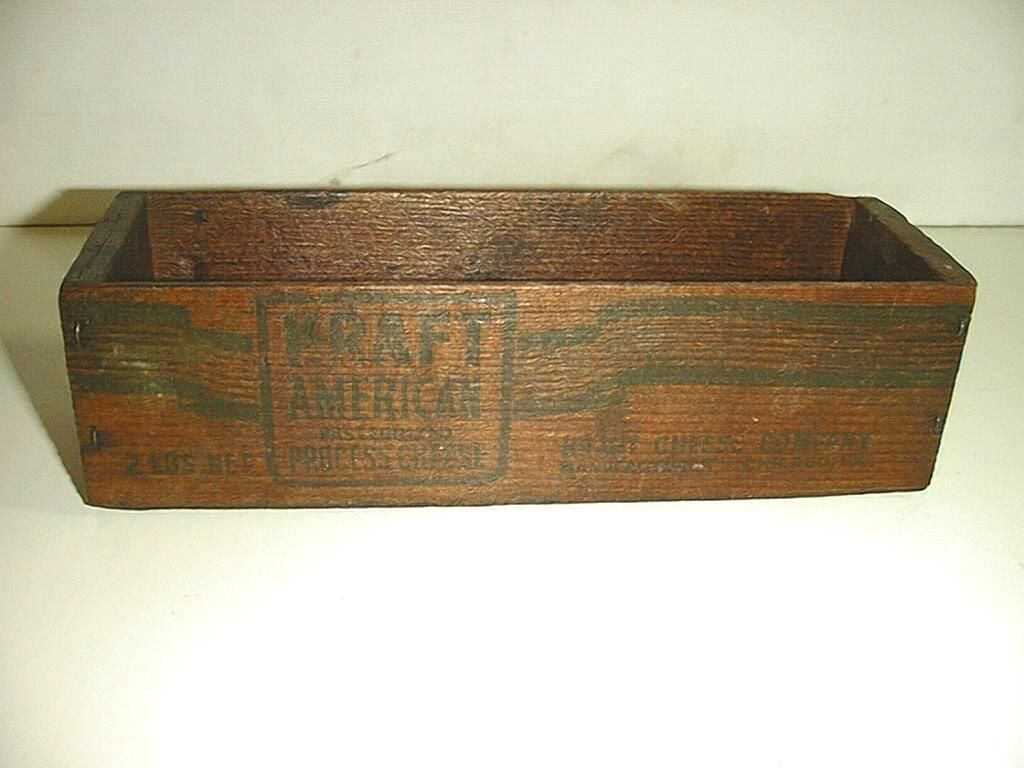 Vintage Kraft Wooden Cheese Box