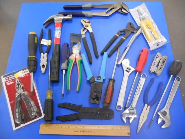 Mixed Hand Tools Lot of 22 Kobalt Craftsmen Stanley Ect