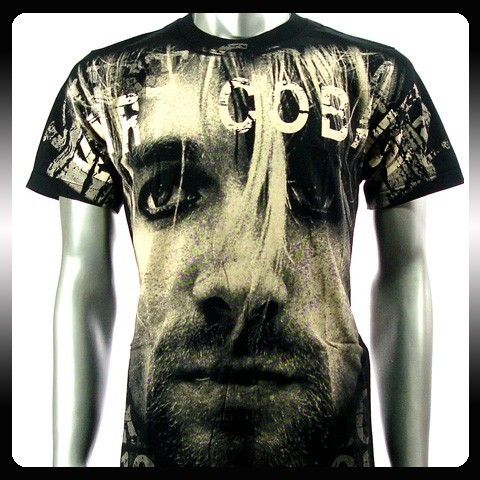 Nirvana Kurt Cobain Rock Punk Music Band T Shirt Sz L