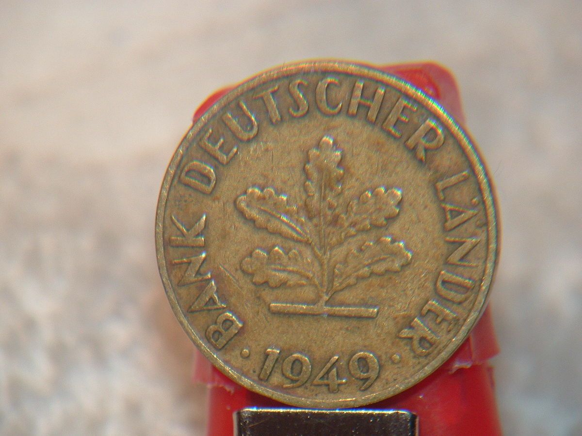 1949 F Bank Deutscher Lander 10 Pfennig