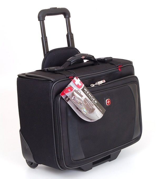 Wenger Swiss Wheeled Catalog Briefcase Fits 17 Laptops