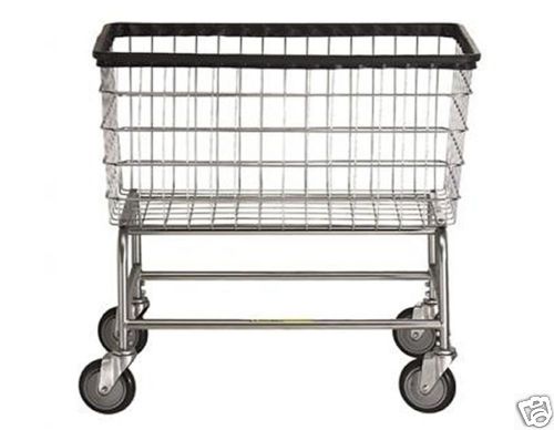 Large Capacity Laundry Cart on Wheels w Basket 4 5 BU