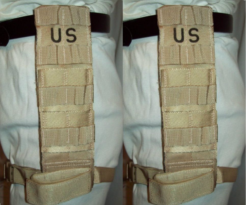 DROP LEG EXTENDER MOLLE THIGH PANEL DCU TAN USMC US ARMY HOLSTER KNIFE