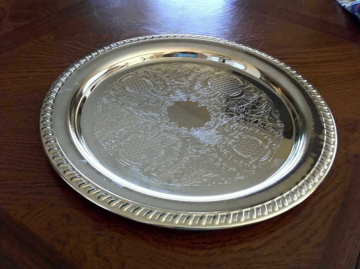 Leonard EP Silverplated Serving Platter