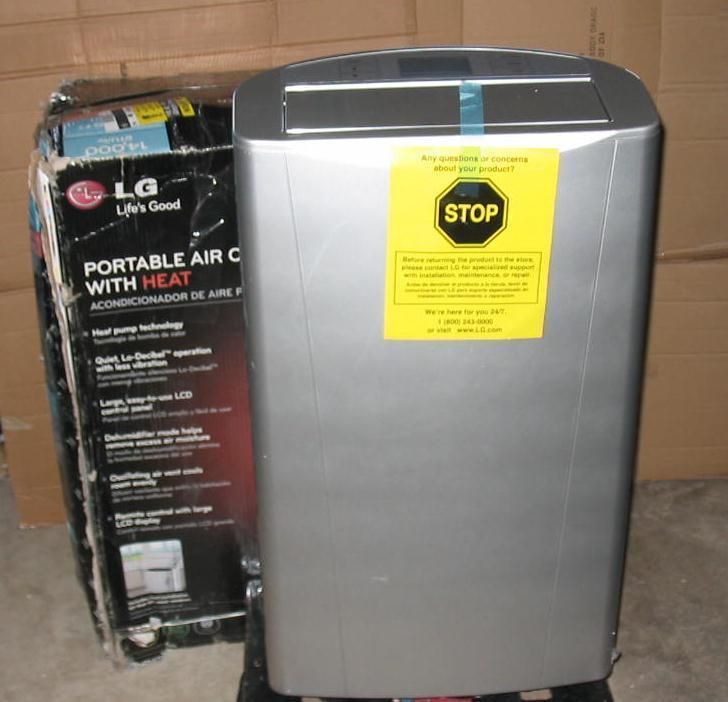 LG Electronics 14 000 BTU Portable Air Conditioner Heat Dehumidifier
