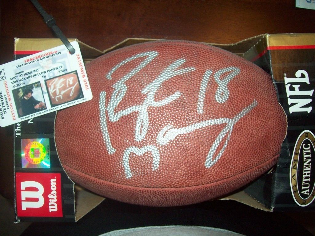 Peyton Manning Autographed Football