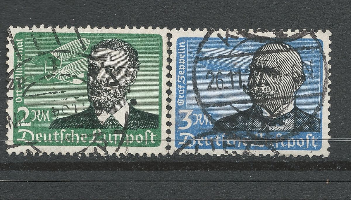 Germany 1934 Deutsches Reich Otto Lilienthal Scott C55 C56