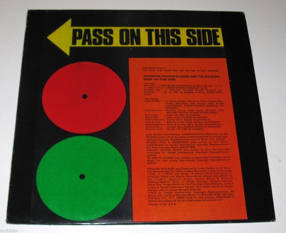 on This Side Thornton Fradkin Unger Paul Linda McCartney VG