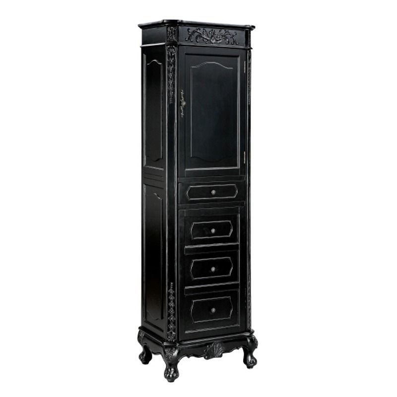 Steinworld Lyon Linen Cabinet Black