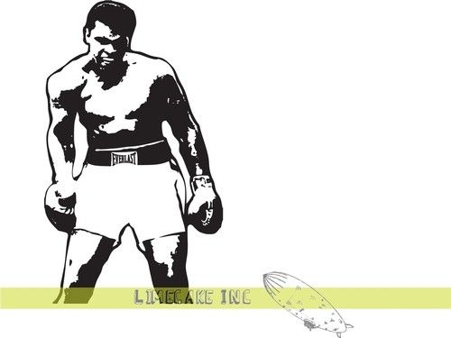 Muhammad Ali vs Sonny Liston Sporting Moment Boxing Wall Art Tattoo